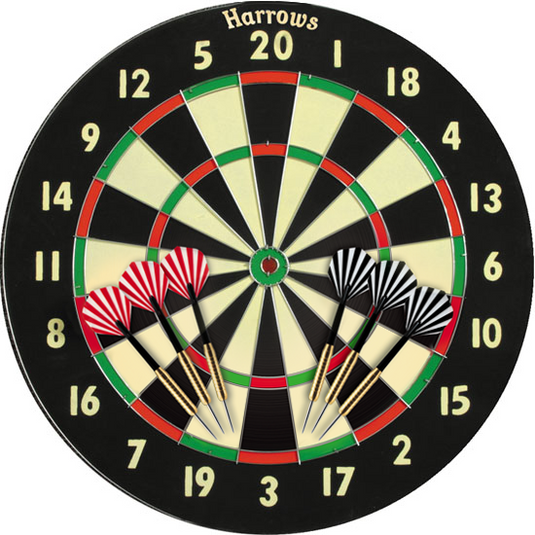 centro dardi harrows modello champion con 6 freccette 