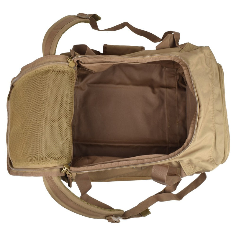 Load image into Gallery viewer, Borsone tattico con spallacci 50litri COYOTE BROWN 
