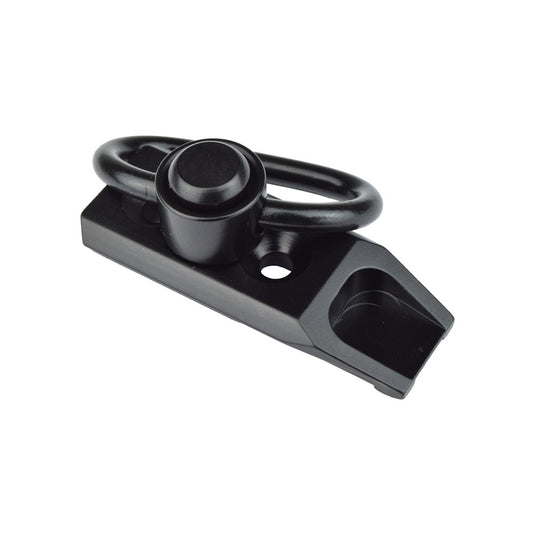 JS-TACTICAL gancio cinghia qd con attacco KEYMOD nero 