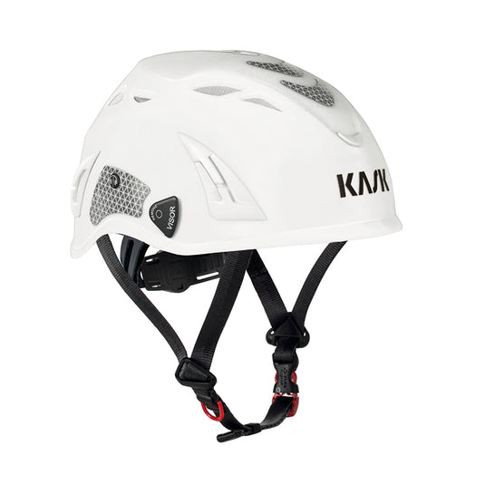 KASK PLASMA HI VIZ BIANCO CON BANDE RIFLETTENTI 