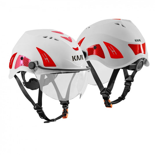 kask HP visor croce rossa italiana completo di protezione per gli occhi e sacca di trasporto 
