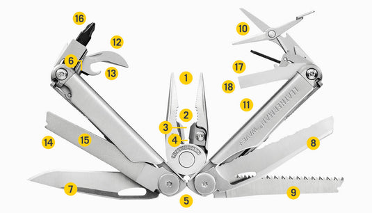 LEATHERMAN WAVE PLUS  pinza multiuso con fodero in nylon 