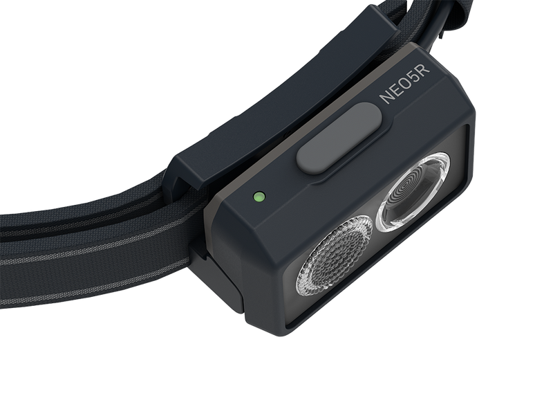 Carica immagine in Galleria Viewer, neo5r torcia frontale led lenser ricaricabile ultraleggera nero/grigio 
