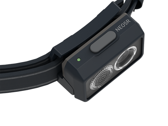 neo5r torcia frontale led lenser ricaricabile ultraleggera nero/grigio 