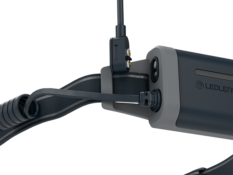 Carica immagine in Galleria Viewer, neo5r torcia frontale led lenser ricaricabile ultraleggera nero/grigio 
