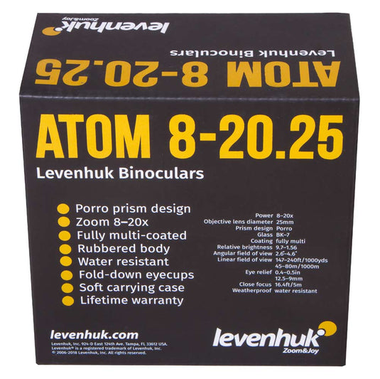 atom 8-20x25 binocolo 