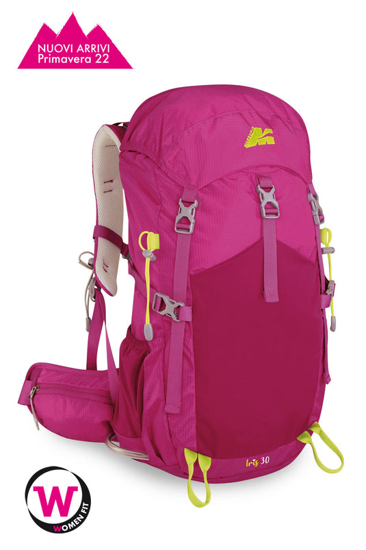 iris zaino donna trekking 30l.CICLAMINO 