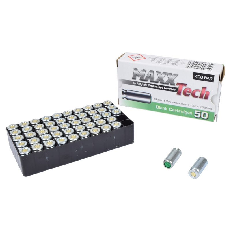 Carica immagine in Galleria Viewer, 9mm  CARTUCCE A SALVE CALIBRO PLACCATE ZINCO 
