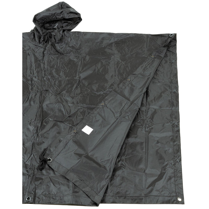 Carica immagine in Galleria Viewer, poncho rip-stop NERO 144x223cm 
