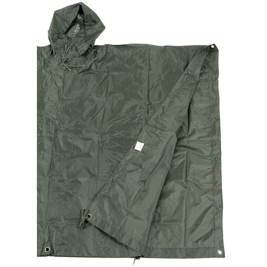 poncho rip-stop VERDE OLIVA 144x223cm 
