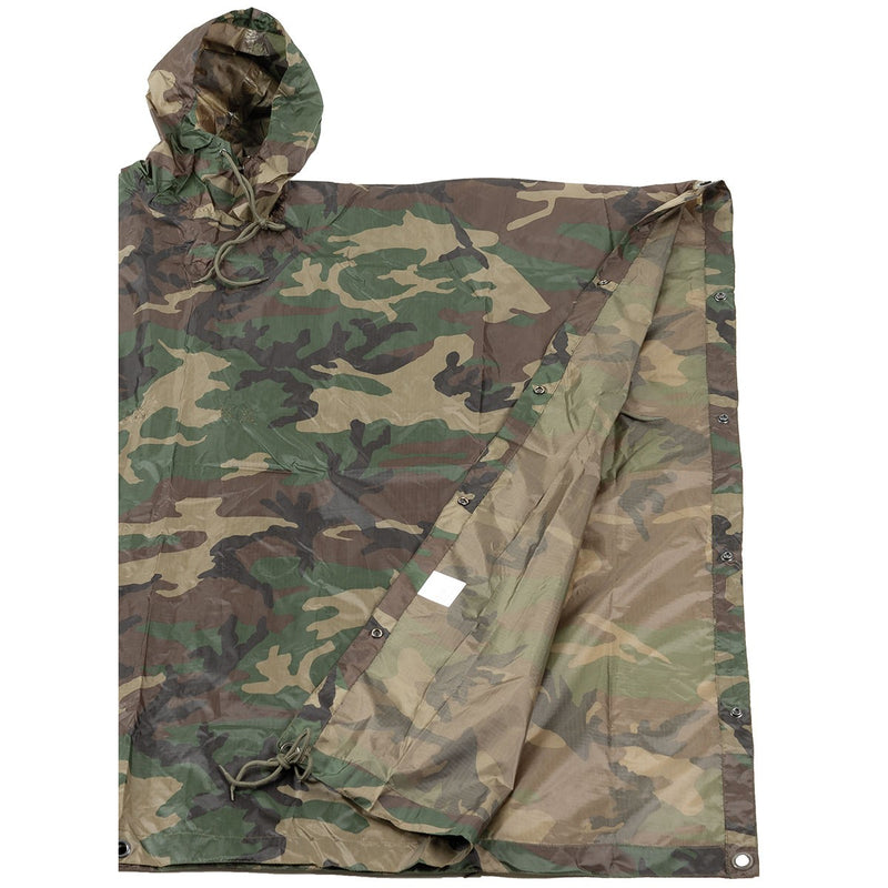 Carica immagine in Galleria Viewer, poncho rip-stop WOODLAND CAMO 144x223cm 
