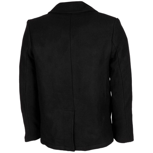 US PEACOAT cappotto in lana nero 