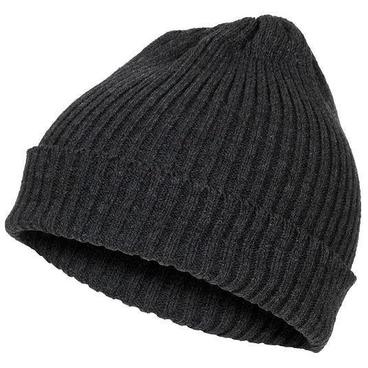 zuccotto corto in maglia watch cap marinaio grigio antracite 