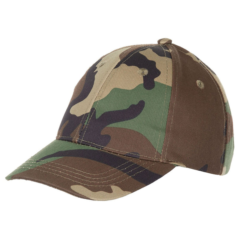 Load image into Gallery viewer, Cappellino baseball bimbo con visiera camouflage 
