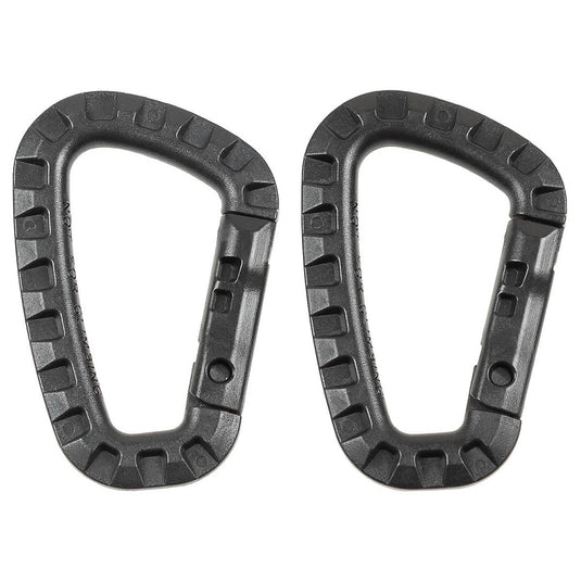 Moschettoni a D in plastica 7mm 8,5cm coppia 