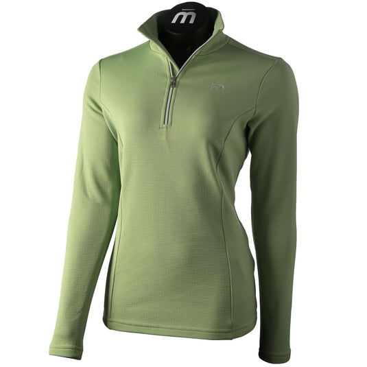 Maglia mezzo collo zip DONNA - Warm Control multisport VERDE MENTA 
