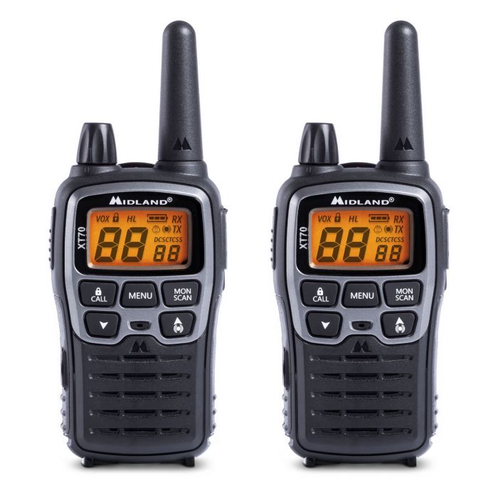 Load image into Gallery viewer, XT70 -2radio + caricabatteria +cavo usb+2 pacchi batteria 10h +clip+2 auric. 
