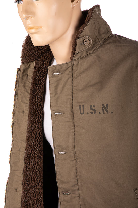 us navy deck jacket n-1 verde oliva 