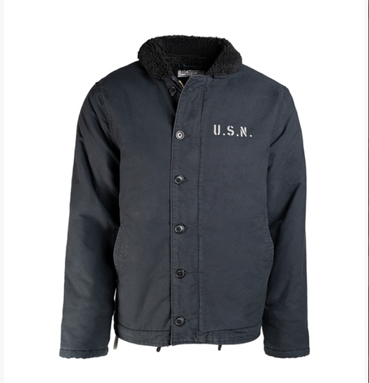 US Navy deck jacket N-1 NAVY Blue 