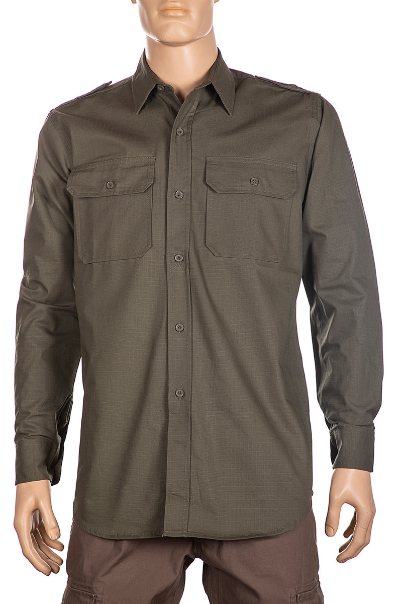 Load image into Gallery viewer, Camicia militare uomo rip-stop VERDE OLIVA 
