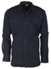 MIL-TEC Men's Rip-stop Military Shirt Blue