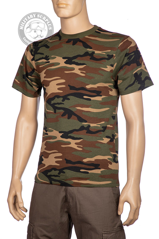 t-shirt 100% cotone militare 