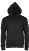 MIL-TEC Tactical Full Zip Hoodie with Hood and Hook-and-Loop Black