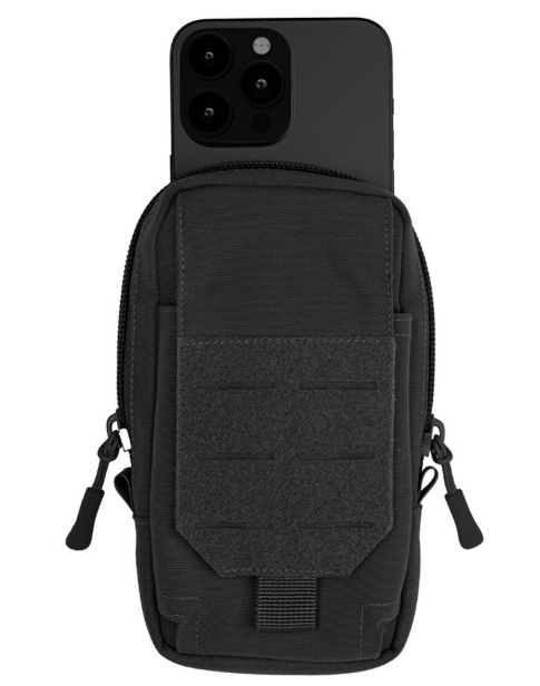 Tasca portacellulare MOLLE in cordura NERO 