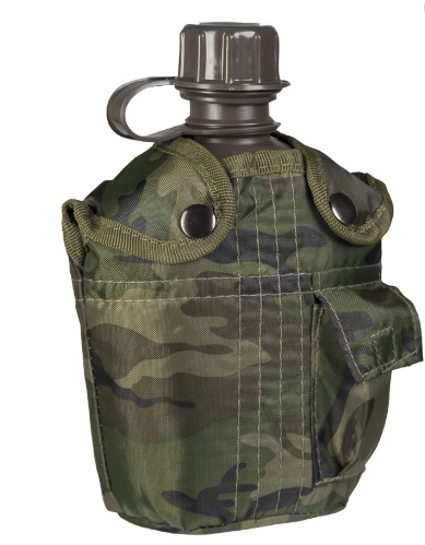 Carica immagine in Galleria Viewer, borraccia americana in plastica con fodero cordura 
