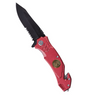 MIL-TEC One-Hand Emergency Rescue Knife RED