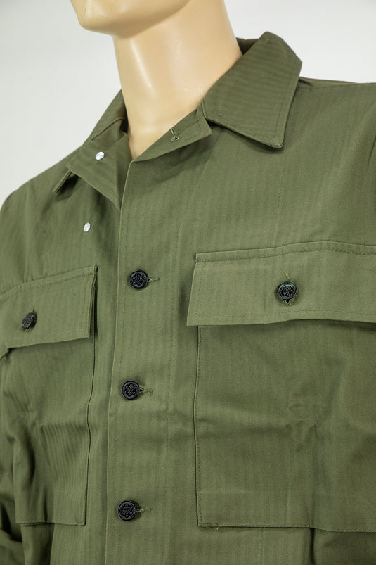 Camicia US HBT repro verde scuro 