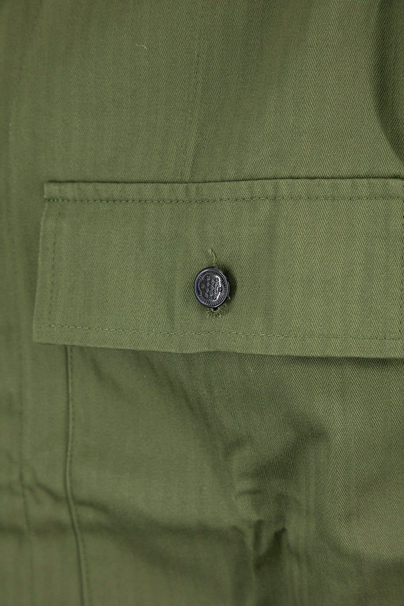 Carica immagine in Galleria Viewer, Camicia US HBT repro verde scuro 
