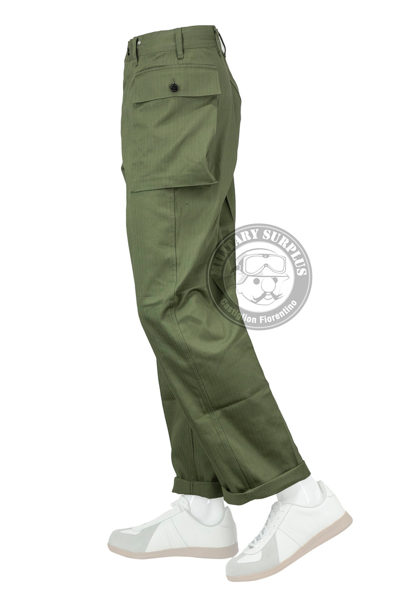 Load image into Gallery viewer, Pantaloni US HBT repro VERDE 07 
