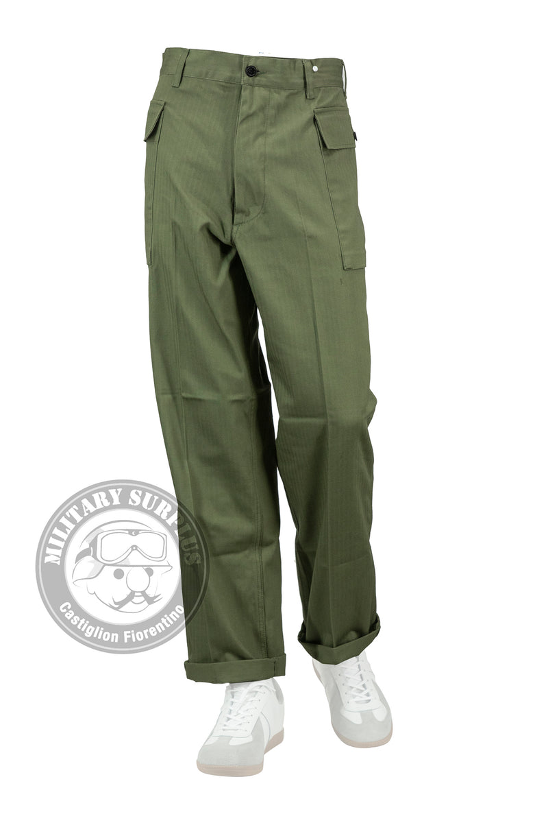 Load image into Gallery viewer, Pantaloni US HBT repro VERDE 07 
