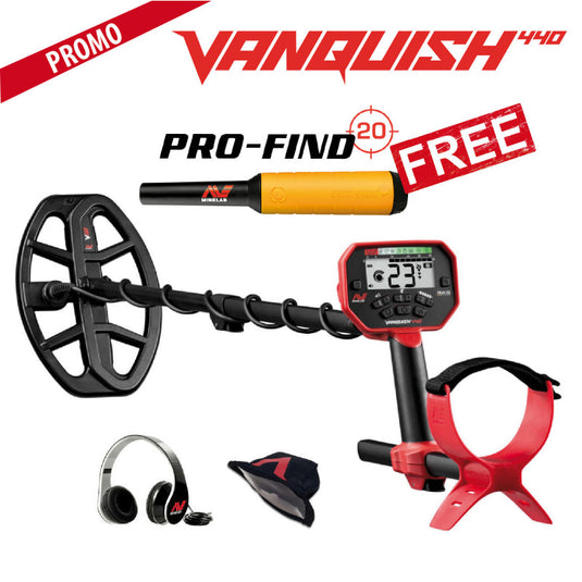 SUPER PROMO MINELAB<BR/>Vanquish 440 metaldetectors + pin pointer PRO FIND 20 