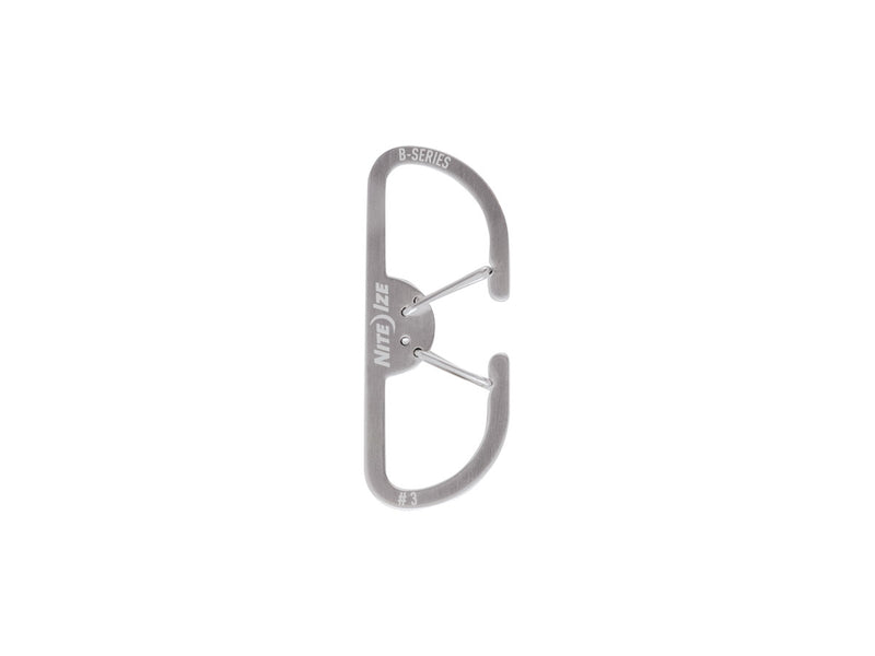 Carica immagine in Galleria Viewer, Niteize B-SERIES DUAL CARABINER #3 SS Stainless BS3-11-R3 

