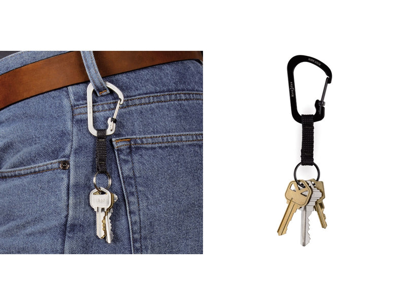 Carica immagine in Galleria Viewer, Niteize slidelock keyring #3 ss black cslw3-01-r6 

