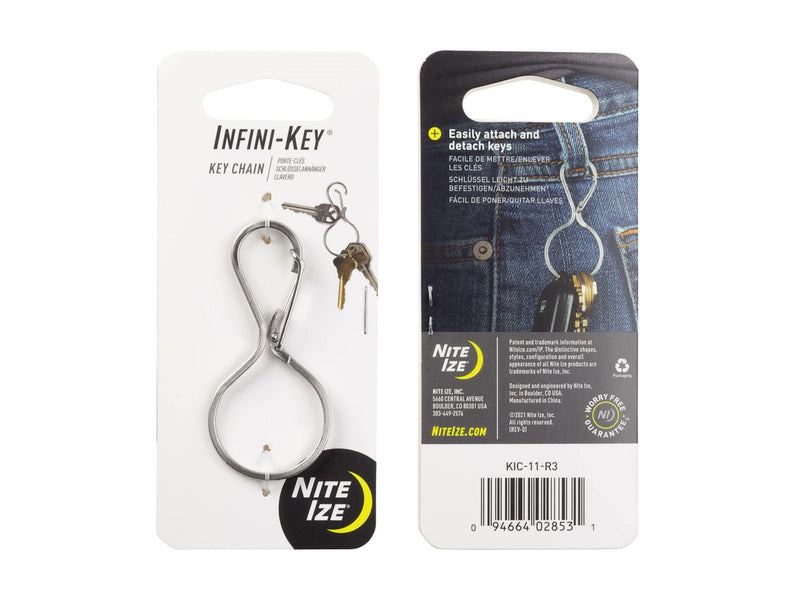 Load image into Gallery viewer, Niteize infinikey keychain stainless kic-11-r3 
