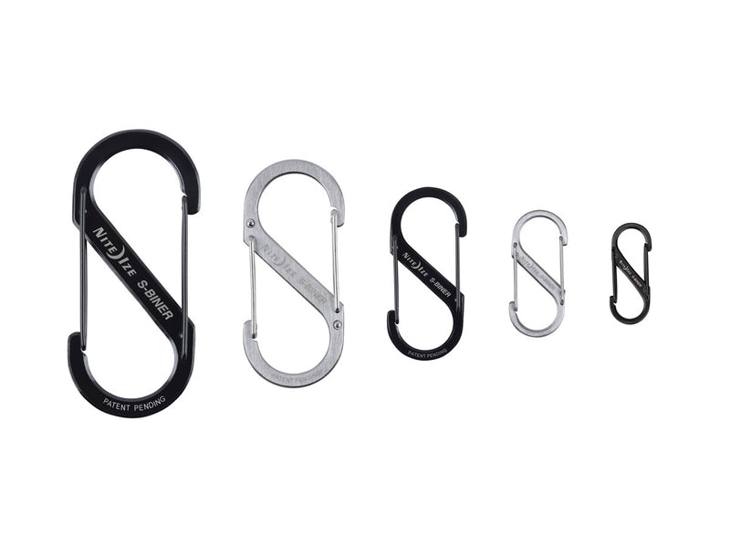 Carica immagine in Galleria Viewer, Niteize s-biner dual carabiner #3 ss black sb3-03-01 
