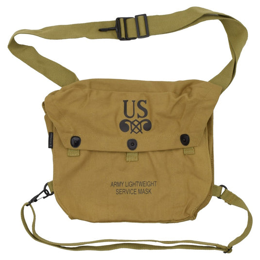 Borsa porta maschera antigas m3/m6 US WWII repro khaki 