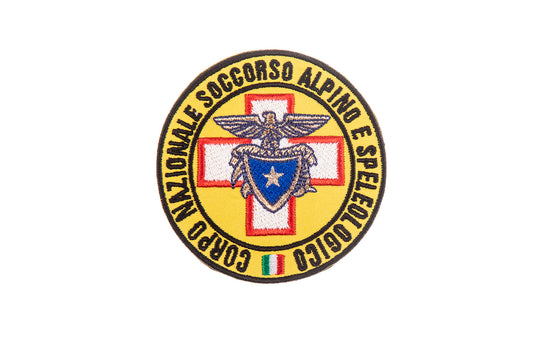 patch ricamata CORPO NAZIONALE SOCCORSO ALPINO E SPELEOLOGICO CNSAS 