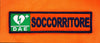 RESCUE DAE qualifica ricamata ANPAS arancione scritte blu notte SOCCORRITORE