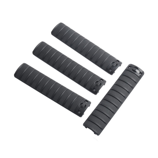 mp set 4 copri slitta per slitte 20mm nero 