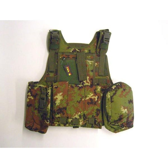 tactical vest plate carrier molle vegetato 