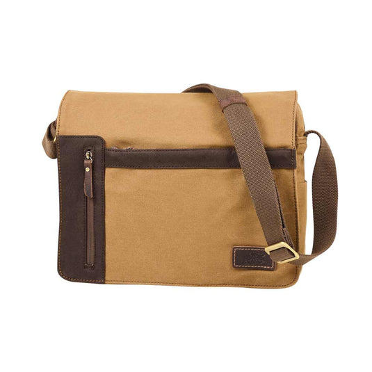 Borsa media con tracolla in tessuto stone wash valley line by radar 1957 