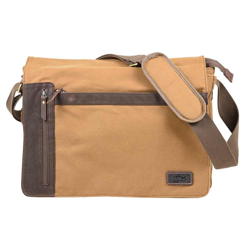 Carica immagine in Galleria Viewer, Borsa grande con tracolla in tessuto stone wash messenger bag<BR/>VALLEY LINE by RADAR 1957 
