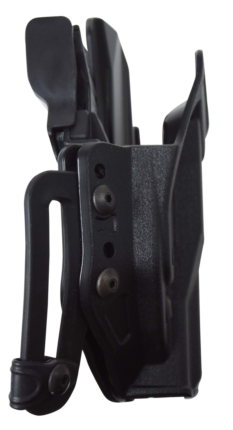 Load image into Gallery viewer, fondina thunder-c d-flat beretta 92\98a1 con backshield in polimero kydex performato con sistema di sicurezza a bloccaggio automatico evolock-s 
