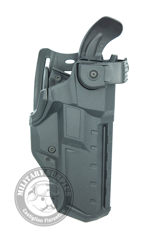 Fondina MANCINA BERETTA APX A1  professionale 2-fast extreme  per uso estremo in polyform, equipaggiata con 4 livelli di ritenzione. modulare green line 