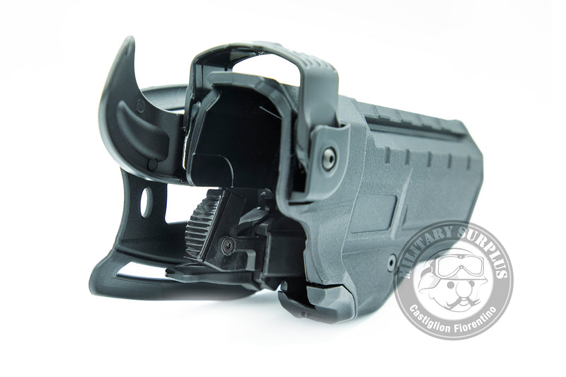 Carica immagine in Galleria Viewer, Fondina MANCINA BERETTA APX A1  professionale 2-fast extreme  per uso estremo in polyform, equipaggiata con 4 livelli di ritenzione. modulare green line 
