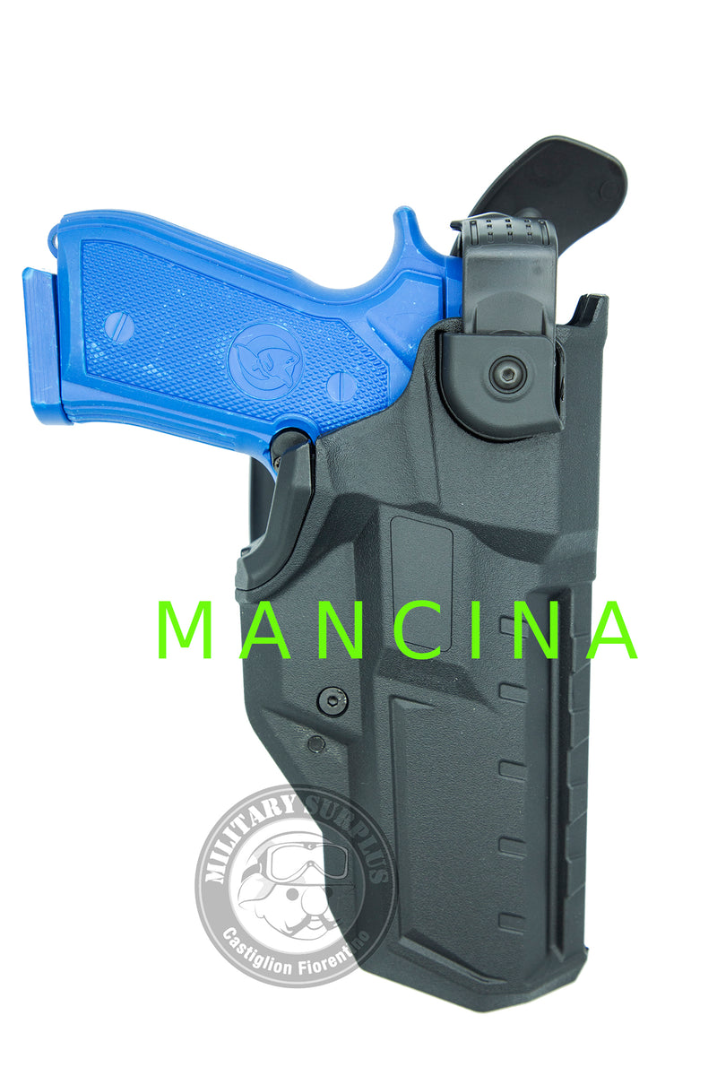 Carica immagine in Galleria Viewer, Fondina MANCINA BERETTA APX A1  professionale 2-fast extreme  per uso estremo in polyform, equipaggiata con 4 livelli di ritenzione. modulare green line 
